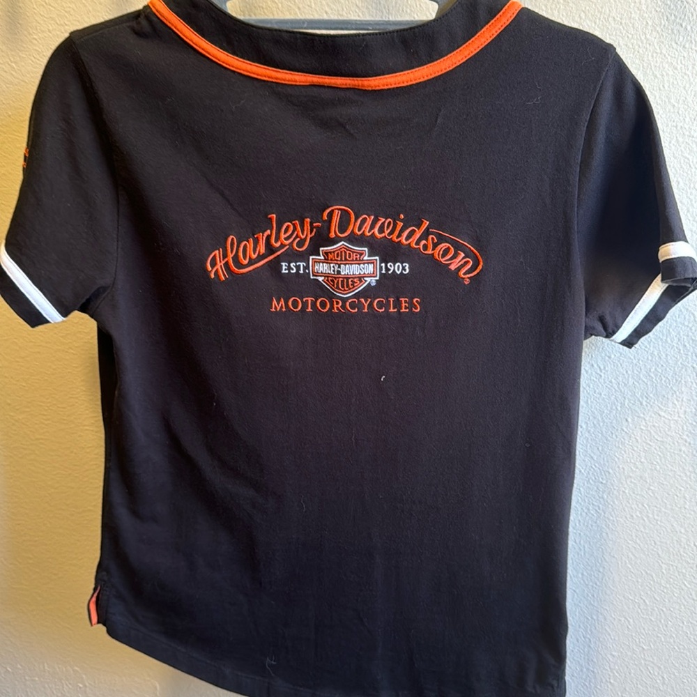Black Harley Davidson Top Size M